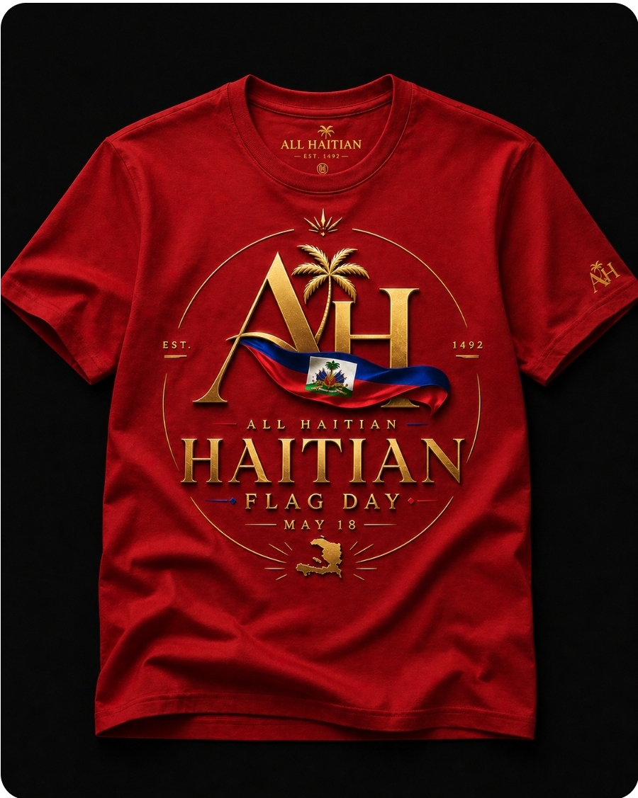 Haitian Flag Day Tee — Red