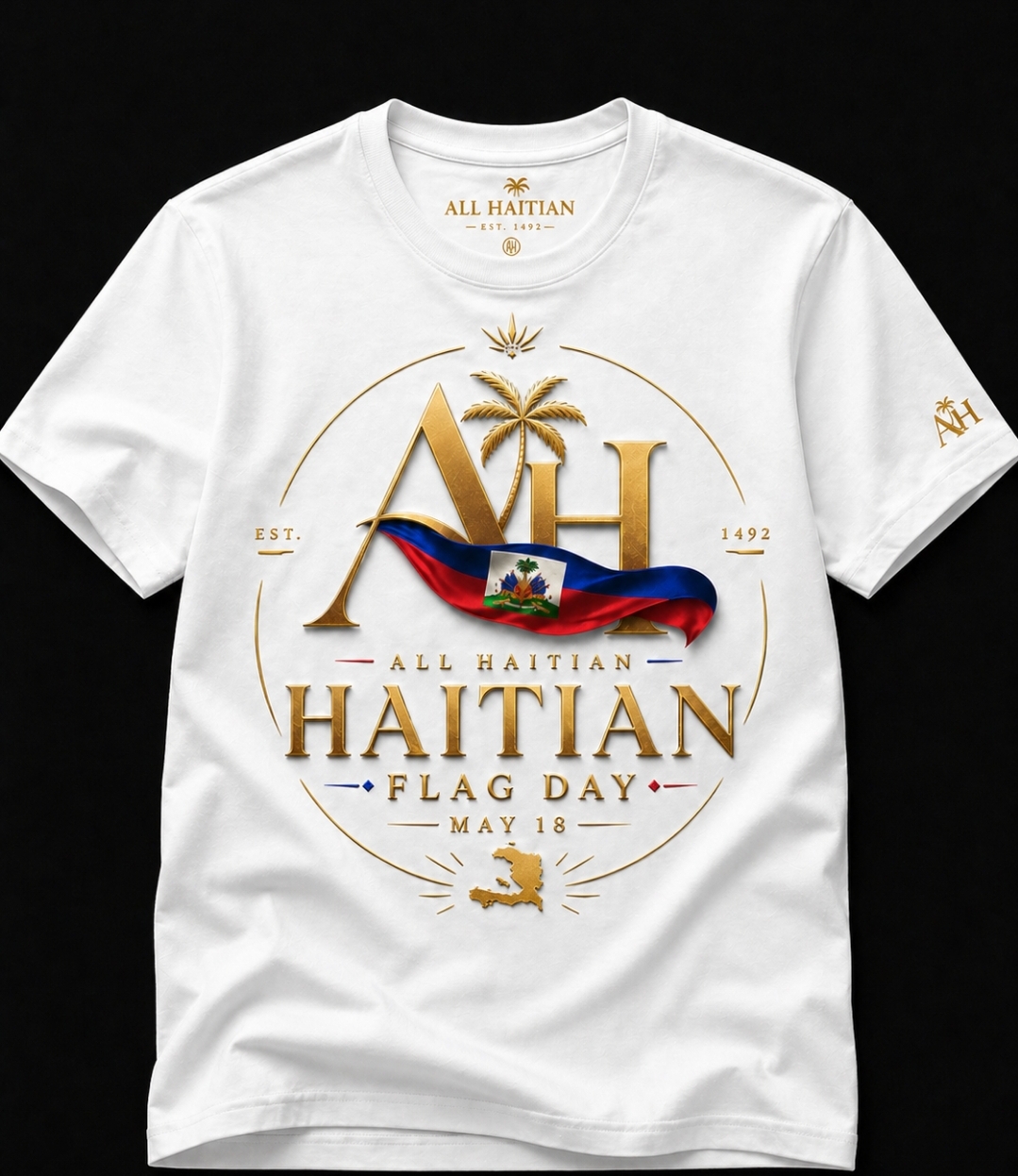 Haitian Flag Day Tee — White